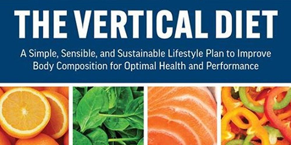 Cover image of The Vertical Diet featuring fruits and vegetables.
